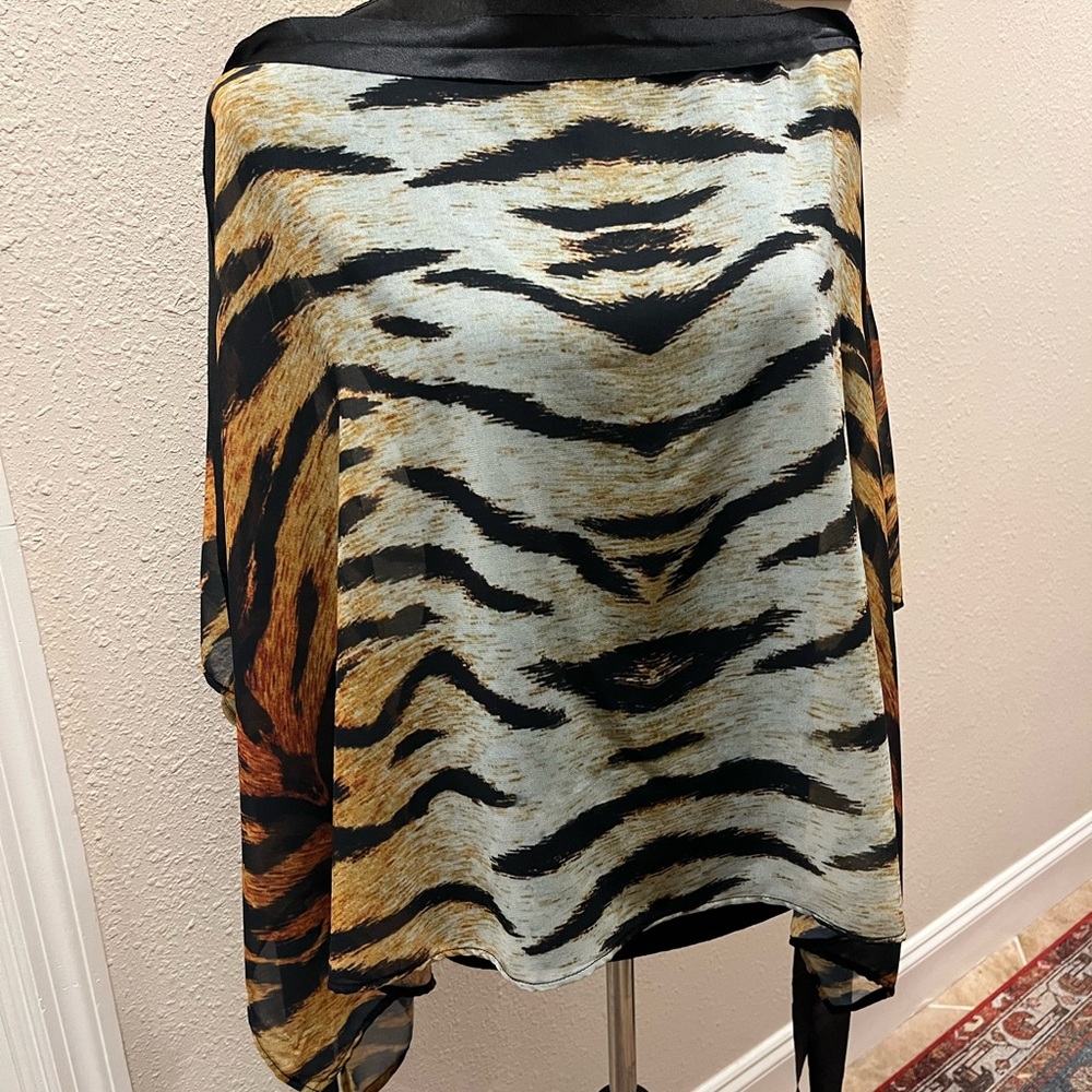 Ramona La Rue Tiger Print Kaftan One Size